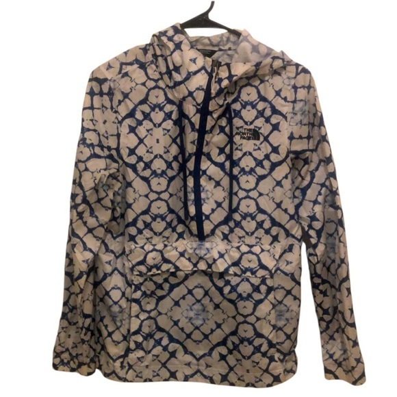 The North Face Blue Tie Dye Windbreaker SMALL - Picture 1 of 9